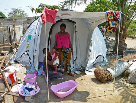 ShelterBox tent in Congo 2012